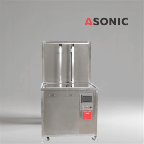 ASONIC IND-2000 Pneumatic ultrasonic cleaning system for automotive, aerospace and industrial manufacturing use.