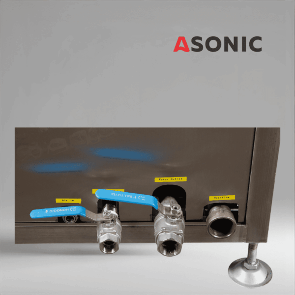 AONIC-IND-2000Pneumatic-4 ASONIC IND-2000 Pneumatic ultrasonic bath, high-capacity system with lift for cleaning oversized industrial components