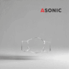 ASONIC laboratory beaker holder 0.8L, small stainless steel accessory for precision ultrasonic cleaning applications.