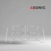 ASONIC-BEAKER-10L ASONIC laboratory beaker holder 10L, durable stainless steel accessory for securely positioning large beakers in ultrasonic cleaners.
