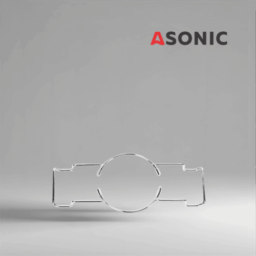 ASONIC laboratory beaker holder 2–3L, compact ultrasonic cleaner accessory for safe and efficient use in laboratories.