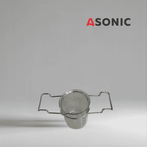ASONIC BEAKER-PRO glass beaker insert for ultrasonic cleaner reservoir