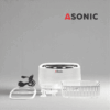 ASONIC HOME-2500 ultrasonic cleaning machine, versatile unit for glasses, jewelry and household instruments.