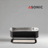 ASONIC HOME-450black ultrasonic bath, sleek and portable cleaner for home use, designed for daily accessories.