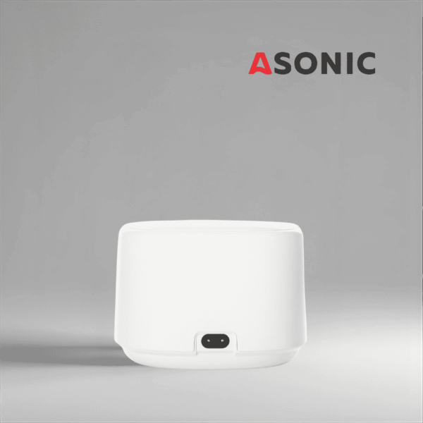 ASONIC HOME-dent ultrasonic bath, stainless steel design for precise cleaning of small dental tools.