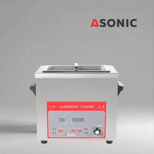 ASONIC 4L ultrasonic cleaner with stainless-steel lid designed for professional industrial use.