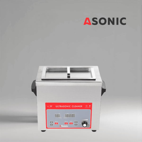 ASONIC-IND-40-40kHz-2 ASONIC IND-40 professional ultrasonic tank, portable and reliable for daily precision cleaning tasks.
