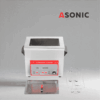 ASONIC-IND-40-40kHz-4 ASONIC IND-40 compact ultrasonic bath, ideal for small-scale industrial cleaning and laboratory use.