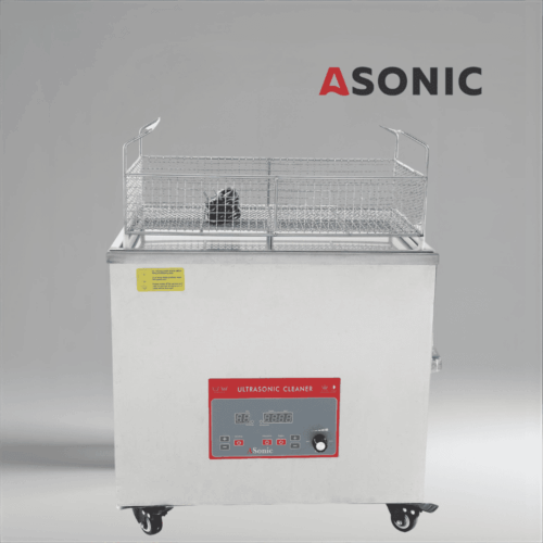 ASONIC IND-400 ultrasonic system providing consistent results for industrial components and lab instruments.