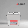 ASONIC IND-80 stainless steel ultrasonic cleaner, built for precision cleaning of delicate items.