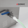 ASONIC IND-80 ultrasonic cleaner, compact unit designed for small parts, laboratory instruments and jewelry.