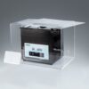 ASONIC-MED-100-40khz-silentbox2-scaled Open silent box showing a 10L ASONIC ultrasonic cleaner designed for quiet professional cleaning.