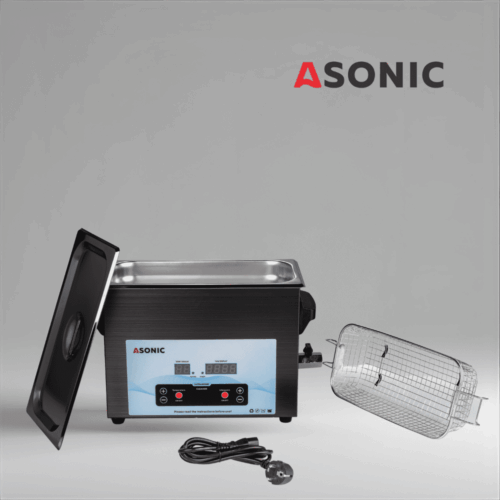 ASONIC MED-50 stainless steel ultrasonic cleaning machine with digital controls