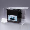 ASONIC-MED-70-40khz-silentbox2-scaled Open silent box showing a 7L ASONIC ultrasonic cleaner for quiet and efficient cleaning applications.