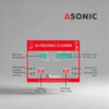 ASONIC PRO-20 ultrasonic bath for households, compact system designed for jewelry and glasses.