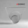 “ASONIC inox round basket Ø75mm with handle, convenient accessory for ultrasonic cleaners, ideal for small items.
