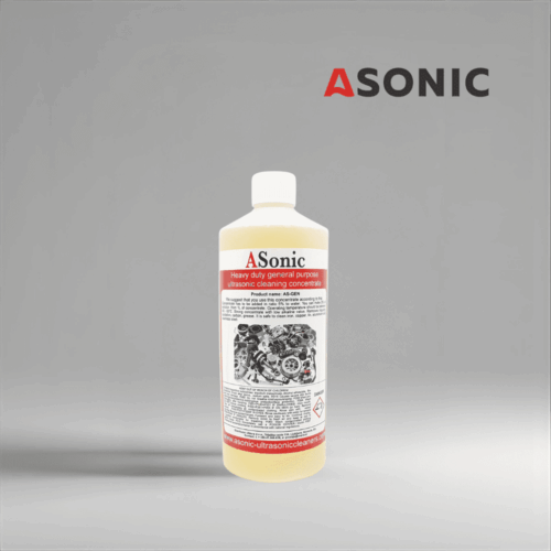 ASONIC AS-GEN-1 ultrasonic general cleaner, 1L universal detergent for laboratories, workshops and everyday use.