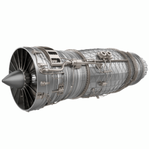 Esta imagen muestra un motor de avión