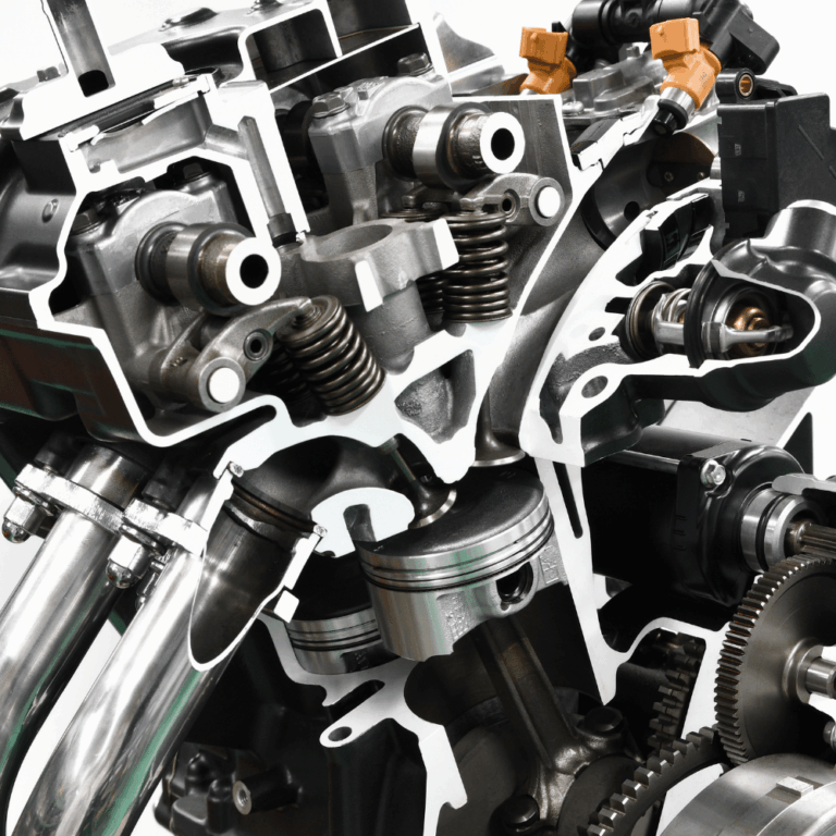 Esta imagen muestra un componente del motor de un automóvil