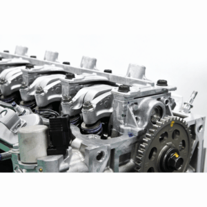 Esta imagen muestra el motor de un automóvil